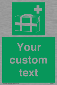 Custom sign safe condition Medical grab bag