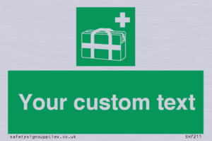 Custom sign safe condition Medical grab bag