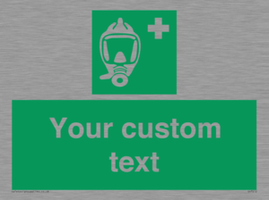 Custom sign safe condition Emergency escape breathing device