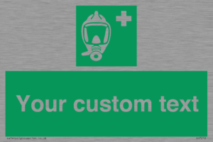 Custom sign safe condition Emergency escape breathing device