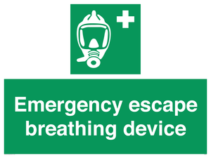 Emergency escape breathing device
