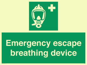 Emergency escape breathing device