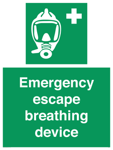 Emergency escape breathing device