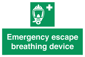 Emergency escape breathing device