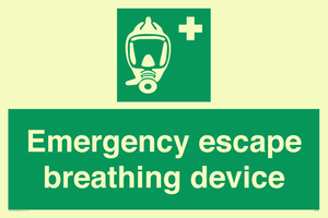 Emergency escape breathing device