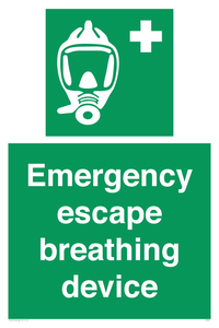 Emergency escape breathing device