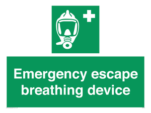Emergency escape breathing device