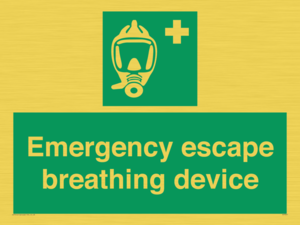 Emergency escape breathing device