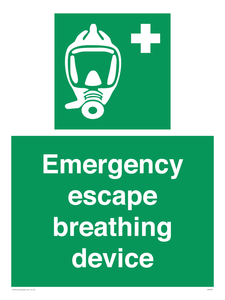 Emergency escape breathing device