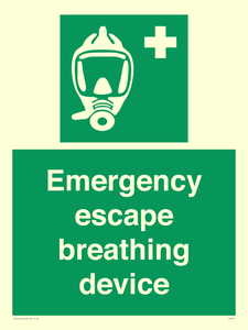 Emergency escape breathing device