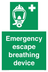 Emergency escape breathing device
