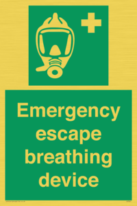 Emergency escape breathing device