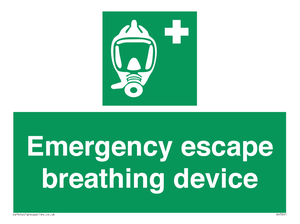 Emergency escape breathing device