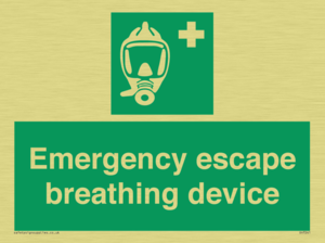 Emergency escape breathing device