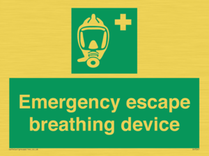 Emergency escape breathing device
