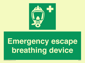 Emergency escape breathing device