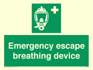 Emergency escape breathing device