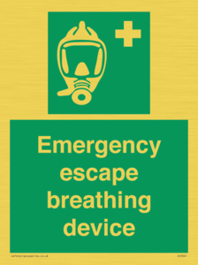Emergency escape breathing device