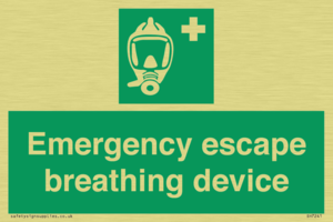 Emergency escape breathing device