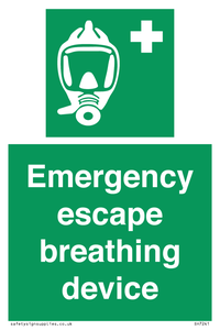 Emergency escape breathing device