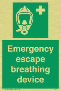 Emergency escape breathing device