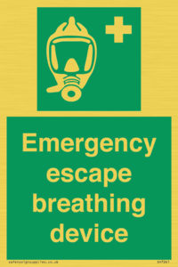 Emergency escape breathing device
