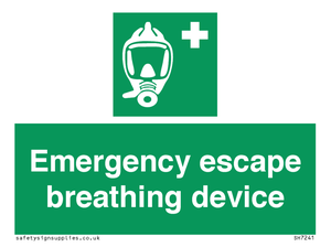 Emergency escape breathing device