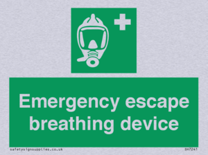 Emergency escape breathing device