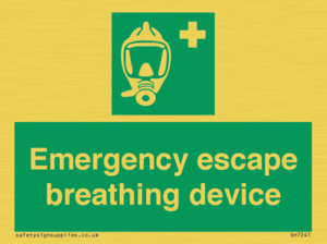 Emergency escape breathing device