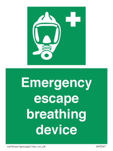 Emergency escape breathing device