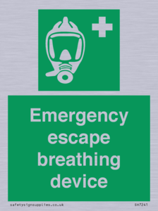 Emergency escape breathing device