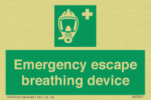 Emergency escape breathing device