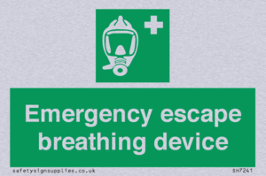 Emergency escape breathing device