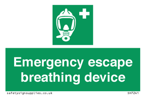 Emergency escape breathing device