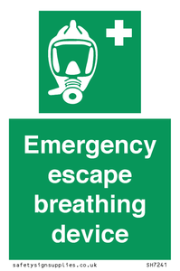 Emergency escape breathing device