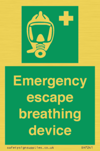 Emergency escape breathing device