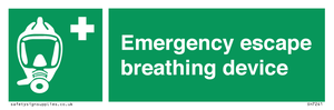 Emergency escape breathing device