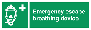 Emergency escape breathing device