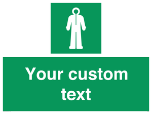 Custom sign safe condition Survival clothing