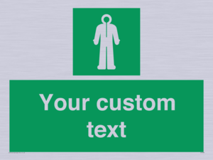 Custom sign safe condition Survival clothing