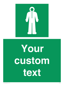 Custom sign safe condition Survival clothing