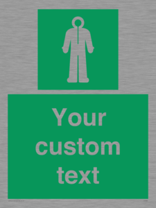 Custom sign safe condition Survival clothing