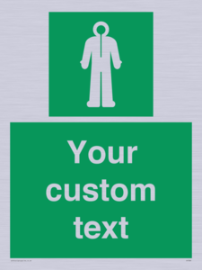 Custom sign safe condition Survival clothing