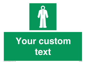 Custom sign safe condition Survival clothing