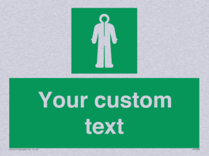 Custom sign safe condition Survival clothing