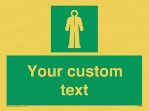 Custom sign safe condition Survival clothing