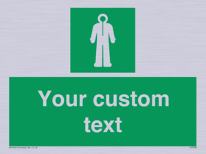 Custom sign safe condition Survival clothing