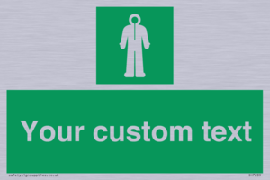 Custom sign safe condition Survival clothing