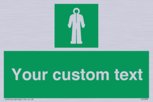 Custom sign safe condition Survival clothing