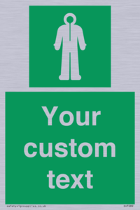 Custom sign safe condition Survival clothing